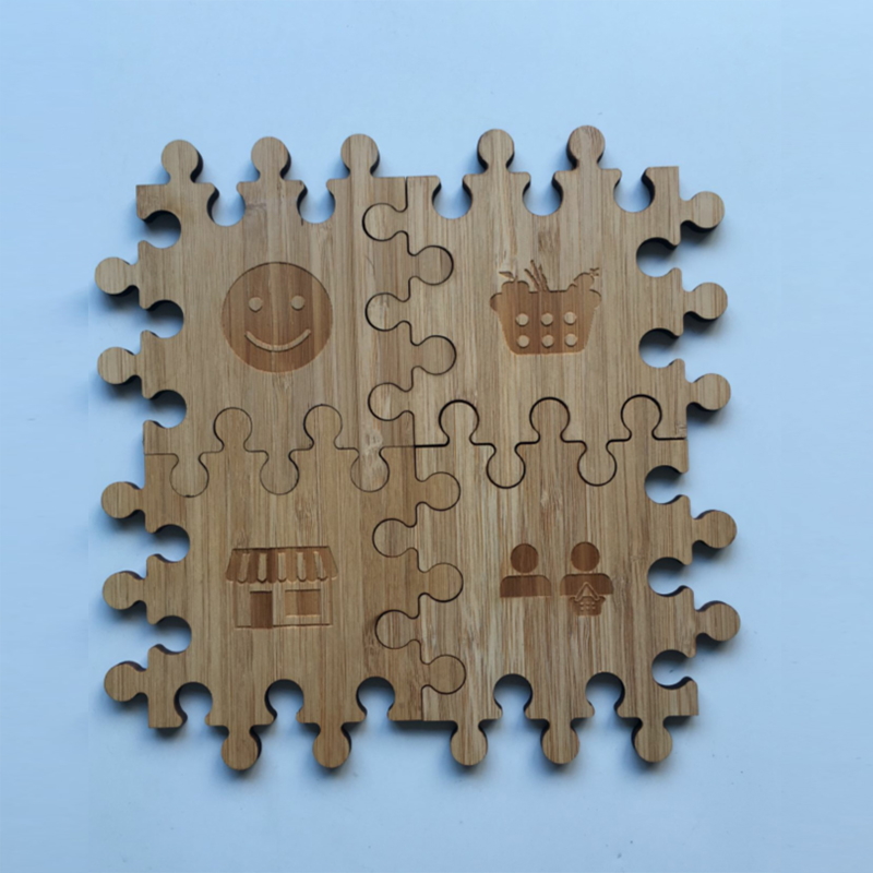 Fából készült puzzle